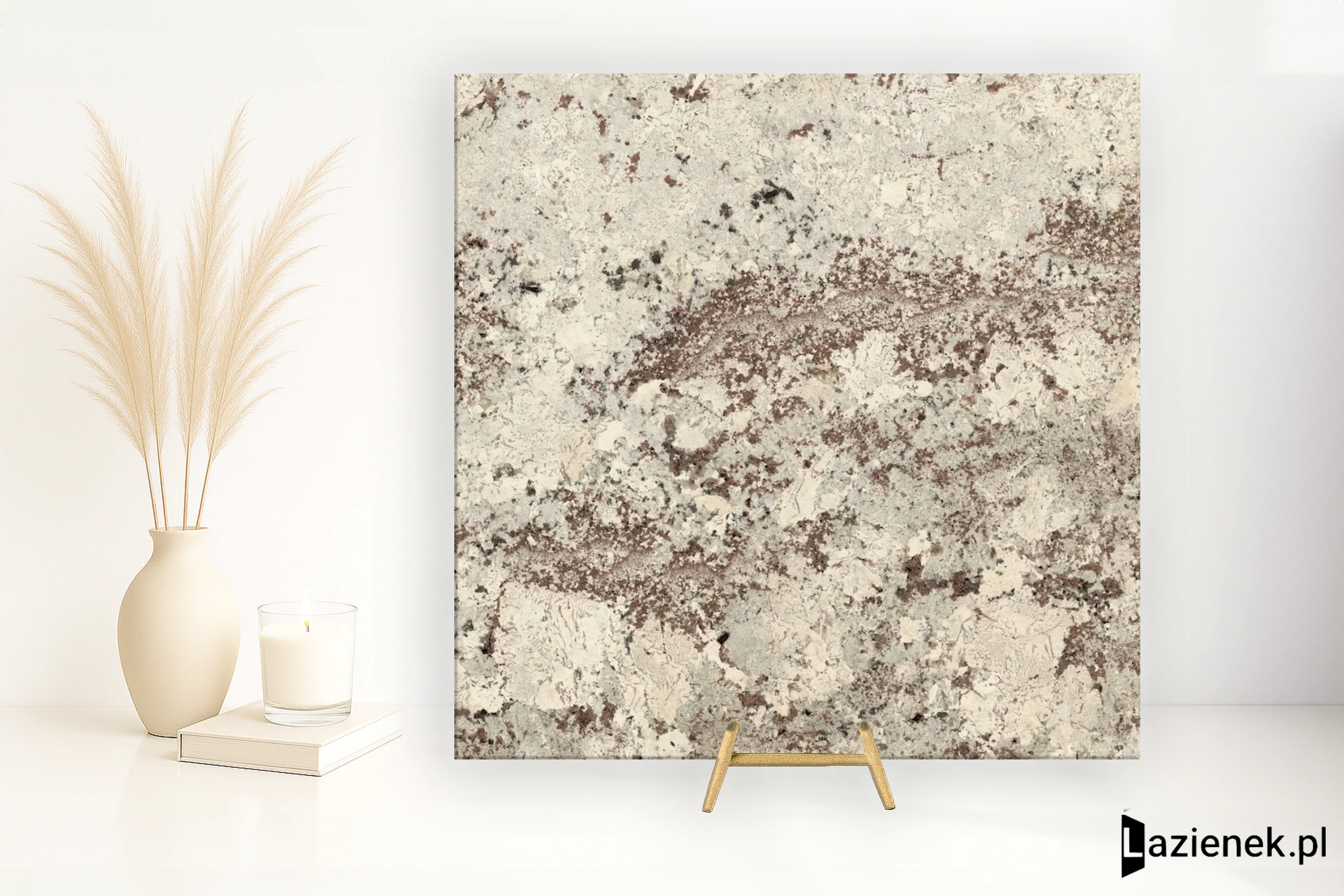 Graniti Fiandre Marmi Maximum Alaska White półpolerowana 75x75 cm gr. 6 mm - płytka rektyfikowana / MGH285677